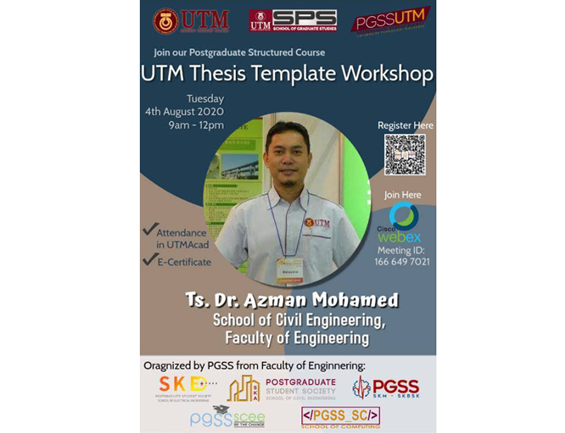 UTM Thesis Template Workshop by PGSS UTM